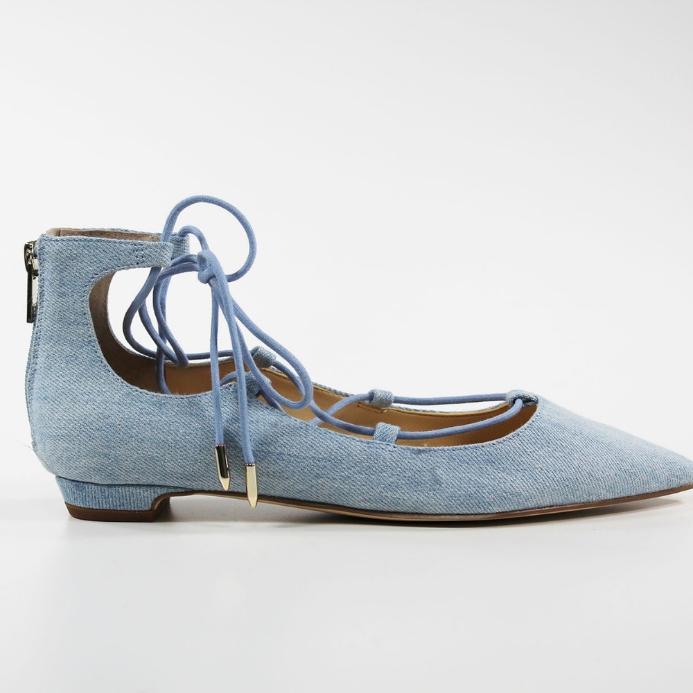 IVANKA TRUMP Women's Tropica6 Ballet Flat Blue